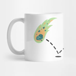 Astronaut plays Shooting Star Soccer Mug